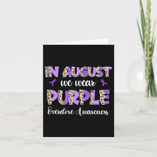 Boho Leopard In August We Wear Purple Overdose Awa Card