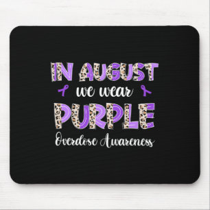 Boho Leopard In August We Wear Purple Overdose Awa Mouse Mat