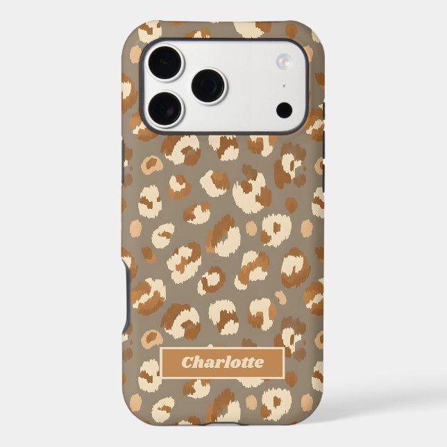 Boho Leopard Print Personalised (Back)