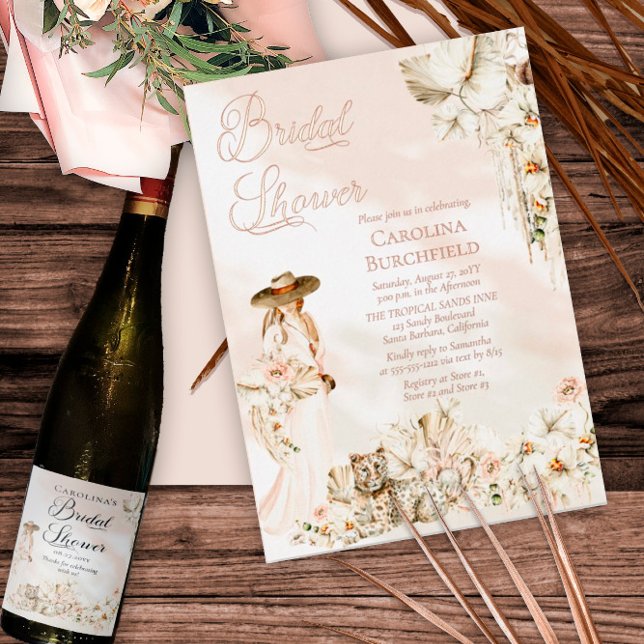 Boho Leopard | Woman Tropical Floral Bridal Shower (Creator Uploaded)