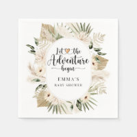 Boho Let The Adventure Begin Baby Shower 