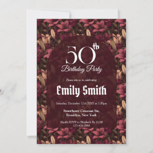 Boho Lilies Inspired Party Invitation