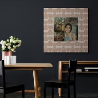 Boho Line Pattern in Terracotta Custom Photo Frame