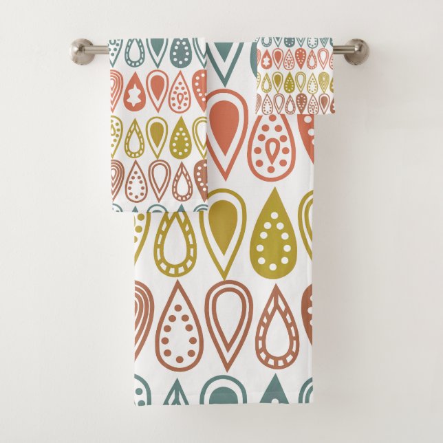 Boho Lines  Bath Towel Set (Insitu)