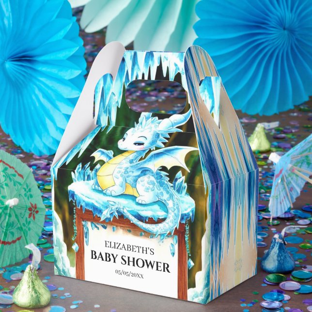 Boho Little Dragon Baby Shower Favour Box (Party)
