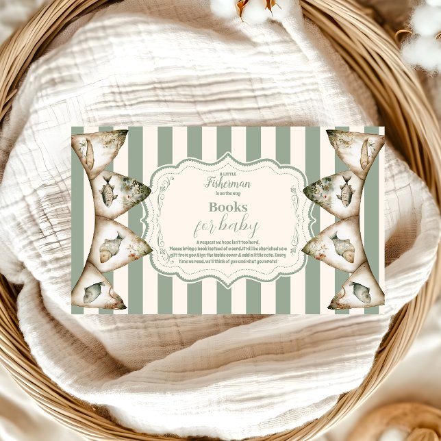 Boho Little Fisherman Fishing Books for Baby  Enclosure Card (Creator Uploaded)