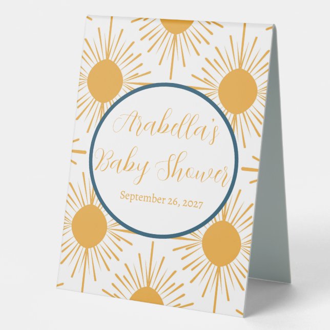 Boho Little Ray of Sun Neutral Baby Shower  (Front)
