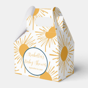 Boho Little Ray of Sun Neutral Baby Shower Favour Box