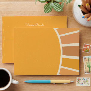 Boho Little ray of Sunshine Baby Shower Envelope