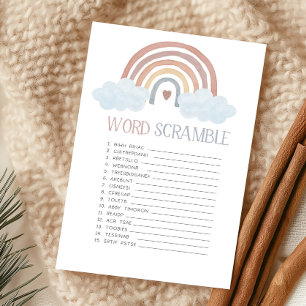 Boho Little Ray of Sunshine Word Scramble Game