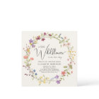 Boho Little Wildflower Watercolor Baby Girl Shower