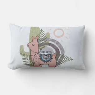 Boho Llama Lumbar Cushion