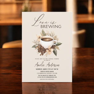 Boho Love is Brewing Bridal Shower Invitation