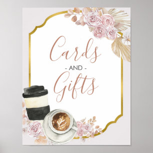 Boho Love is Sweet Bridal Shower Cards & Gifts Poster