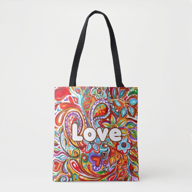 Boho Love Tote Bag (Front)