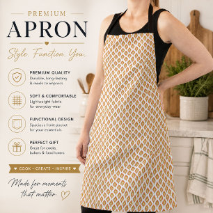 Boho Luxe Pattern Apron – Stylish Gift for Cooks