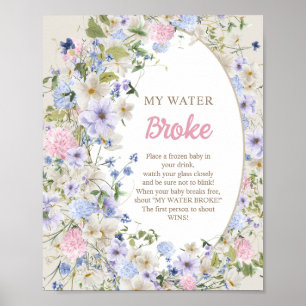 Boho Luxuriant bouquet Summer blush My water broke Poster