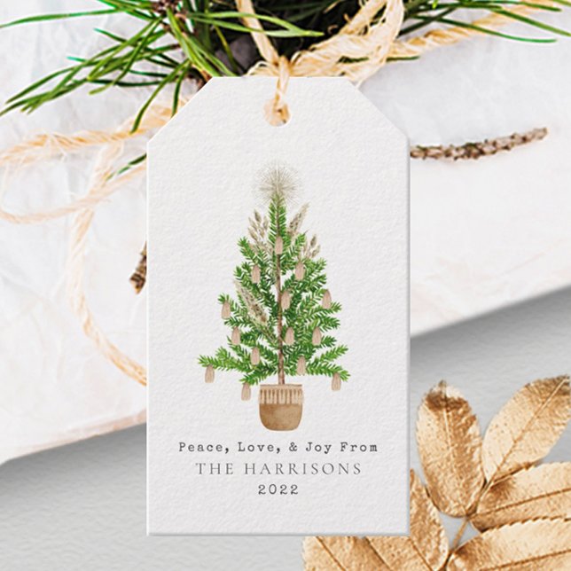 Boho Macrame Christmas Tree Gift Tags (Creator Uploaded)