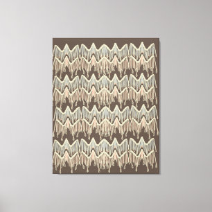 Boho Macrame Painting Doodle Art Canvas Print