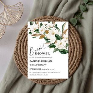 Boho Magnolia Bridal Shower Invitation