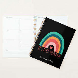 Boho Mama Rainbow Modern Bright Colours Trendy Planner