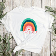 Boho Mama Rainbow Modern Bright Colours Trendy 