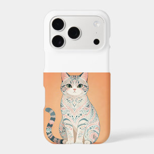 Boho Mandala Cat Pastel Ornamental Paisley Kitty