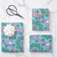 Boho Mandala Flower Colourful Retro Groovy Pattern