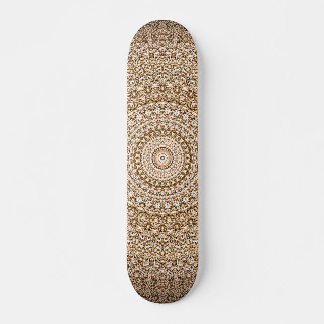 Boho Mandala Geometric  Skateboard (Front)