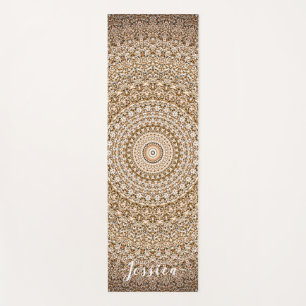 Boho Mandala Geometric  Yoga Mat