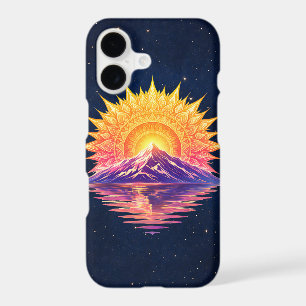 Boho Mandala Mountain Sunset Cosmic Night Sky