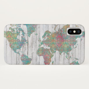 Boho Map II iPhone X Case