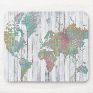 Boho Map II Mouse Mat