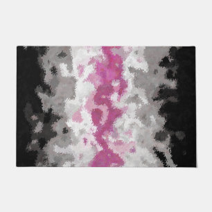 Boho Marbled Abstract Librafeminine Pride Flag Doormat