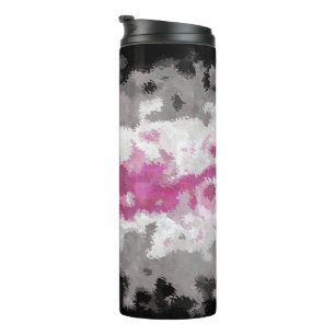 Boho Marbled Abstract Librafeminine Pride Flag Thermal Tumbler