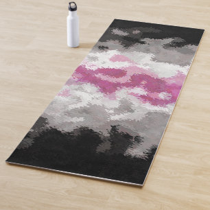 Boho Marbled Abstract Librafeminine Pride Flag Yoga Mat