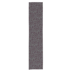 Boho Matisse Botanical Shapes Pattern Black Grey Short Table Runner