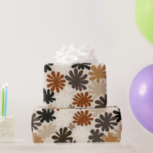 Boho Matisse Flower Pattern Wrapping Paper