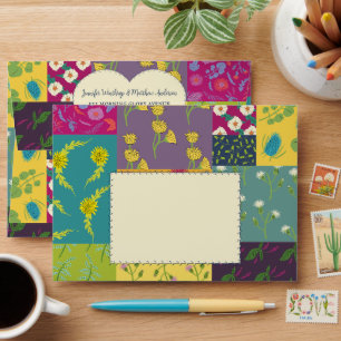 Boho Maximalist Patchwork Quilt Envelope