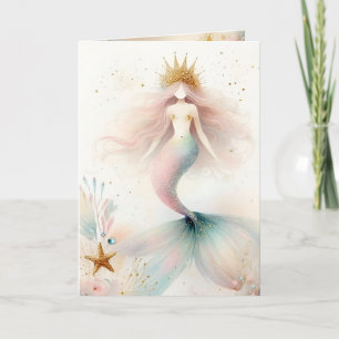 Boho Mermaid Princess Card