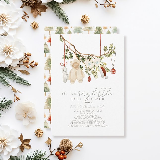 Boho Merry Little Baby Clothes Laundry Baby Shower Invitation (Creator Uploaded)