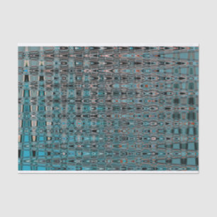 Boho Millefiori Mosaic Abstract Turquoise Orange Tissue Paper