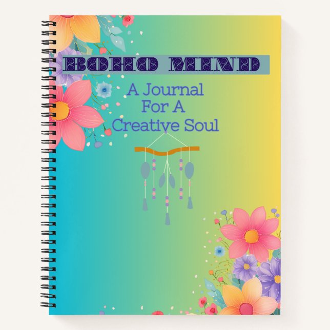 Boho Mind  Notebook (Front)