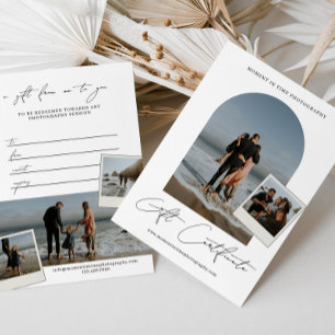 Boho Minimal Snapshot Photos Photography Gift Card