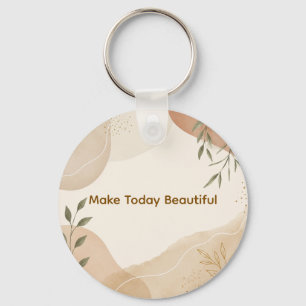 Boho Minimalist Botanical Keychain – Make Today Be