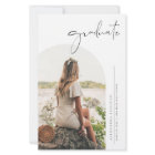 Boho Minimalist Calligraphy Arch Photo Graduation