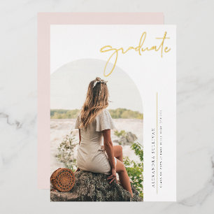 Boho Minimalist Calligraphy Arch Photo Graduation