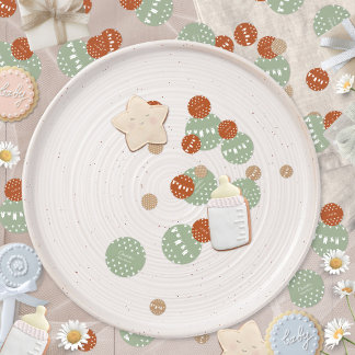 Boho Minimalist Clothesline Baby Shower Confetti