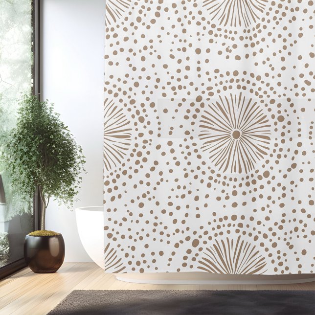 Boho Minimalist Mandala Shower Curtain (Creator Uploaded)