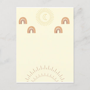 Boho minimalist Postcard
